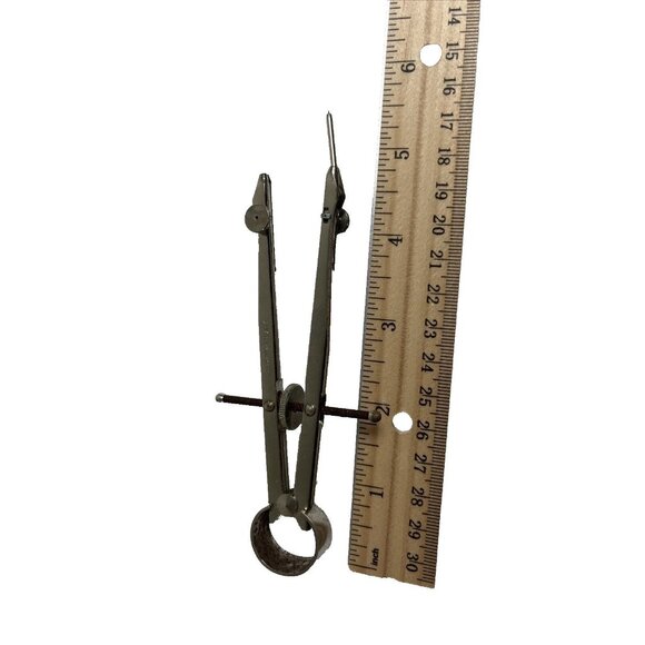 Vintage Alyn Vernier Caliper Compass Divider Measuring Tool Metal 6 Inches A469 - Picture 2 of 6